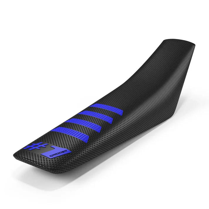 One Gripper Seat Cover - RIBBED Black/Blue