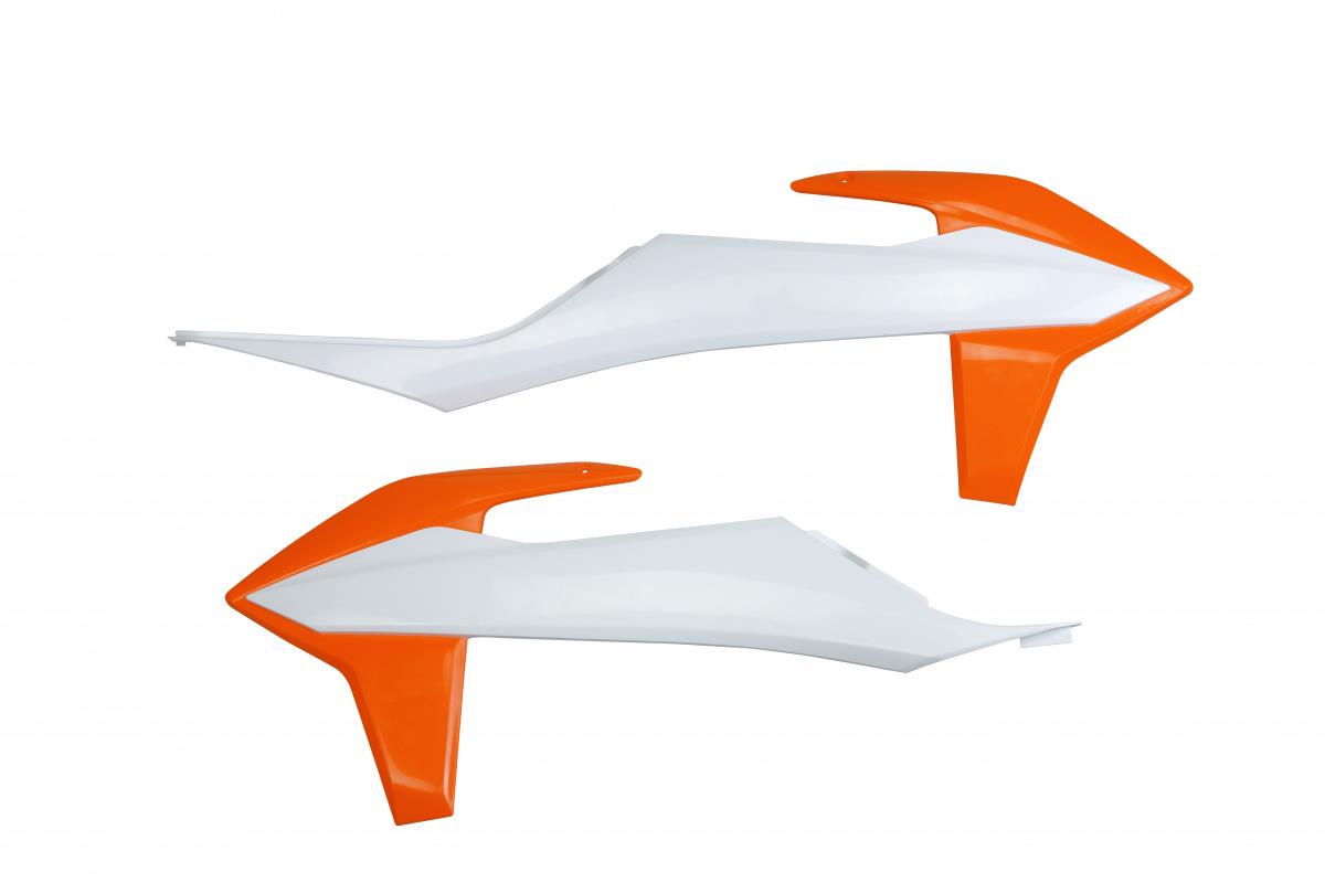 KTM SX 19-22 radiator covers white-orange OEM 19