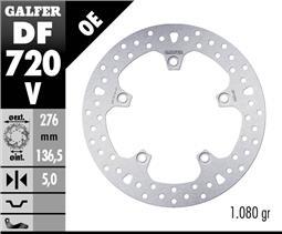 Galfer BMW 1200-1250 GS LC Rear ROUND DISC FIXED 2