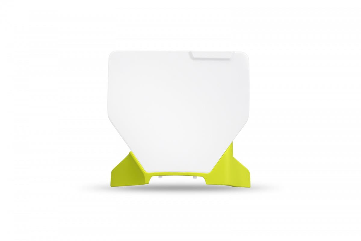 Front number plate (white -Yellow ext) OEM Husq