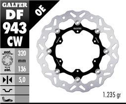 Galfer KTM 790/890 front DISC WAVE FLOAT 320x5mm (