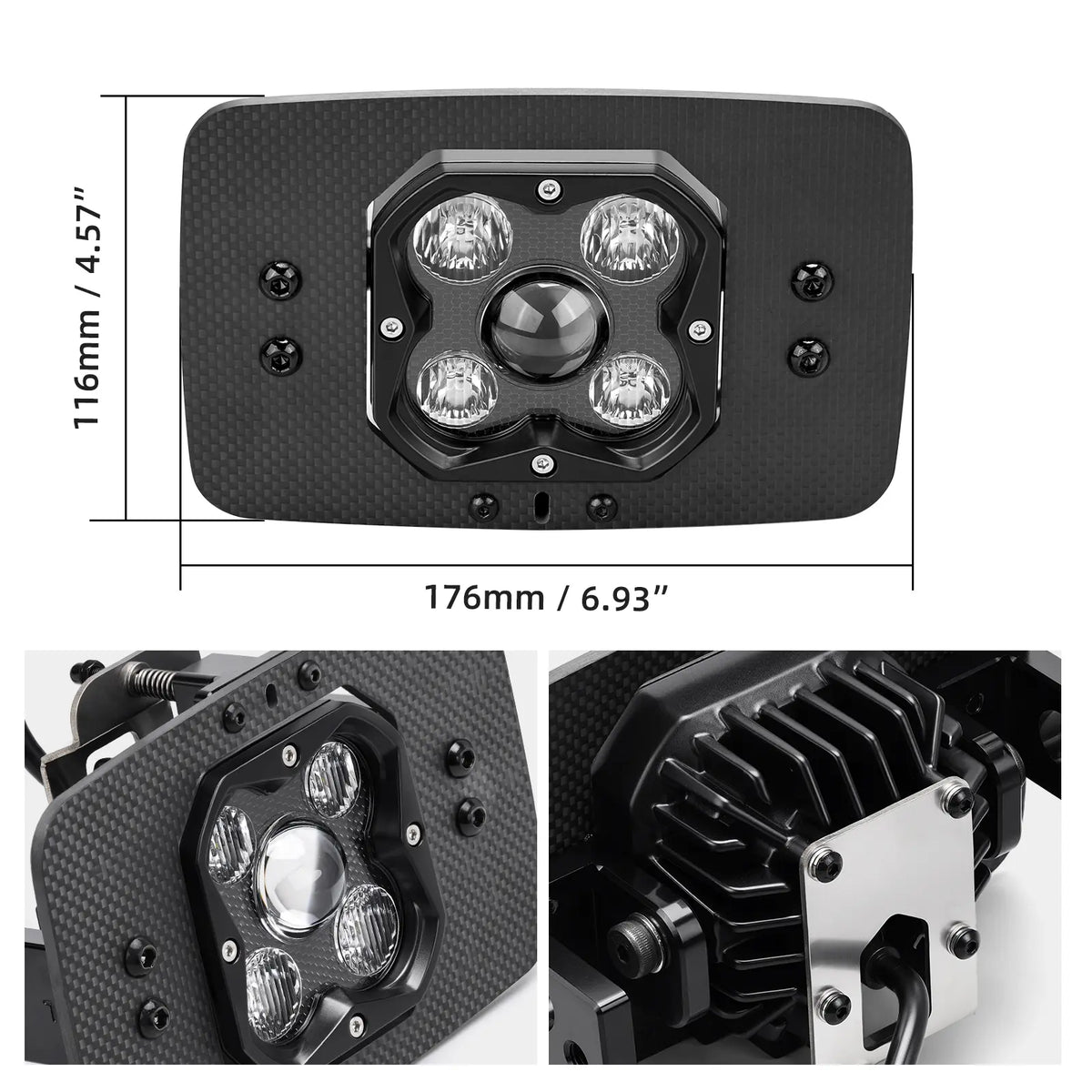 Off-Road Rally LED Headlight Kit For Honda XR650L 1993-2025
