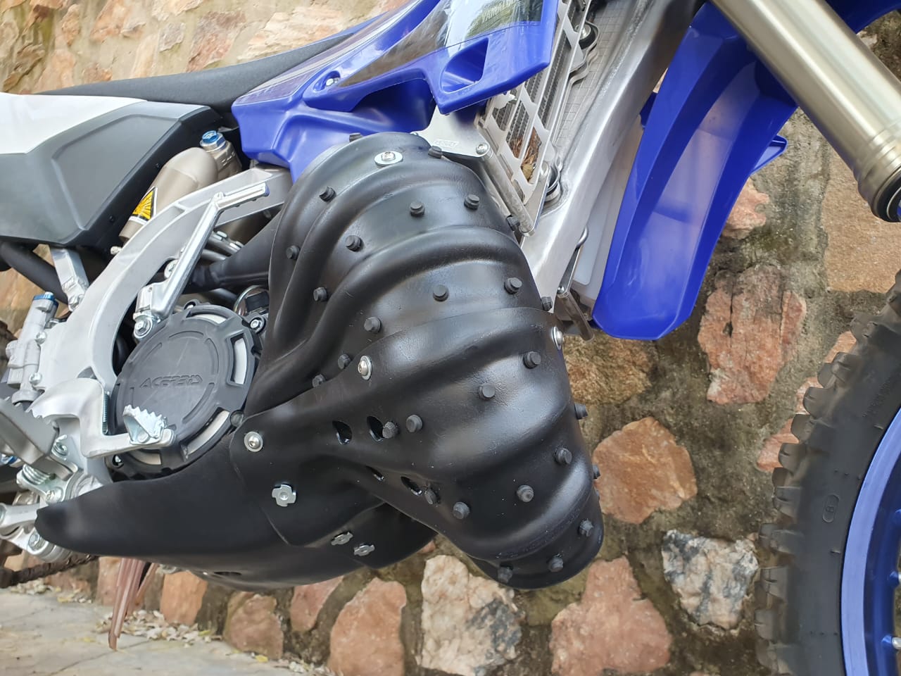 YAMAHA YZ125X EXHAUST SUMP GUARD COMBO
