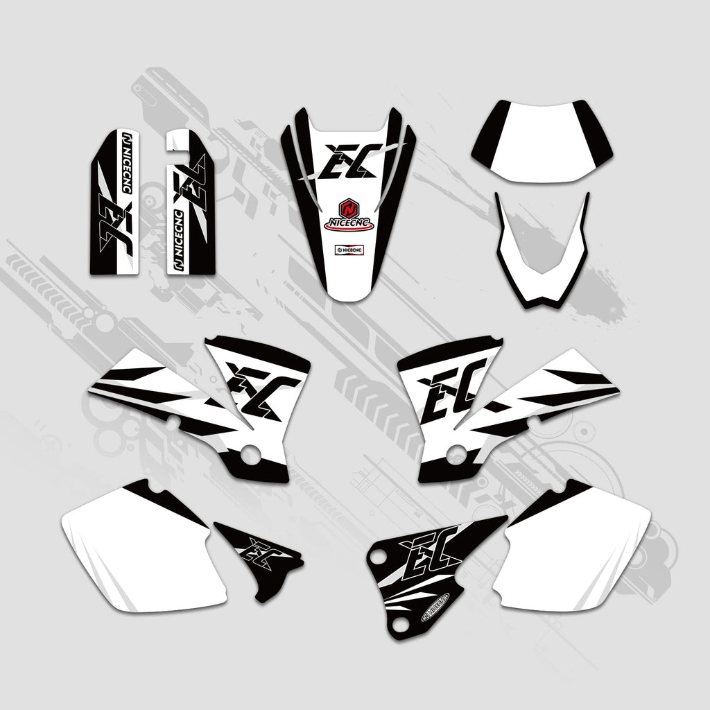 Motorcycle Full Graphics Decals Stickers Kit For KTM EXC 2003