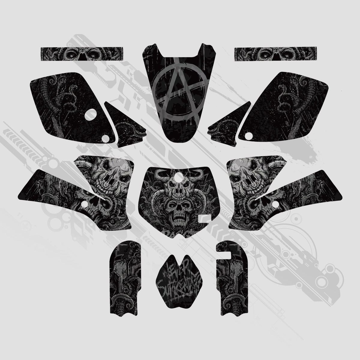Motorcycle Full Graphics Decals Stickers Kit For KTM SX65 2002-2008