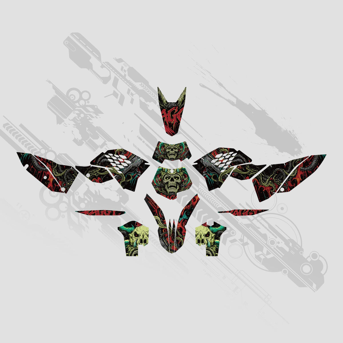 Full Graphics Decals Stickers Set For KTM EXC 2008-2011