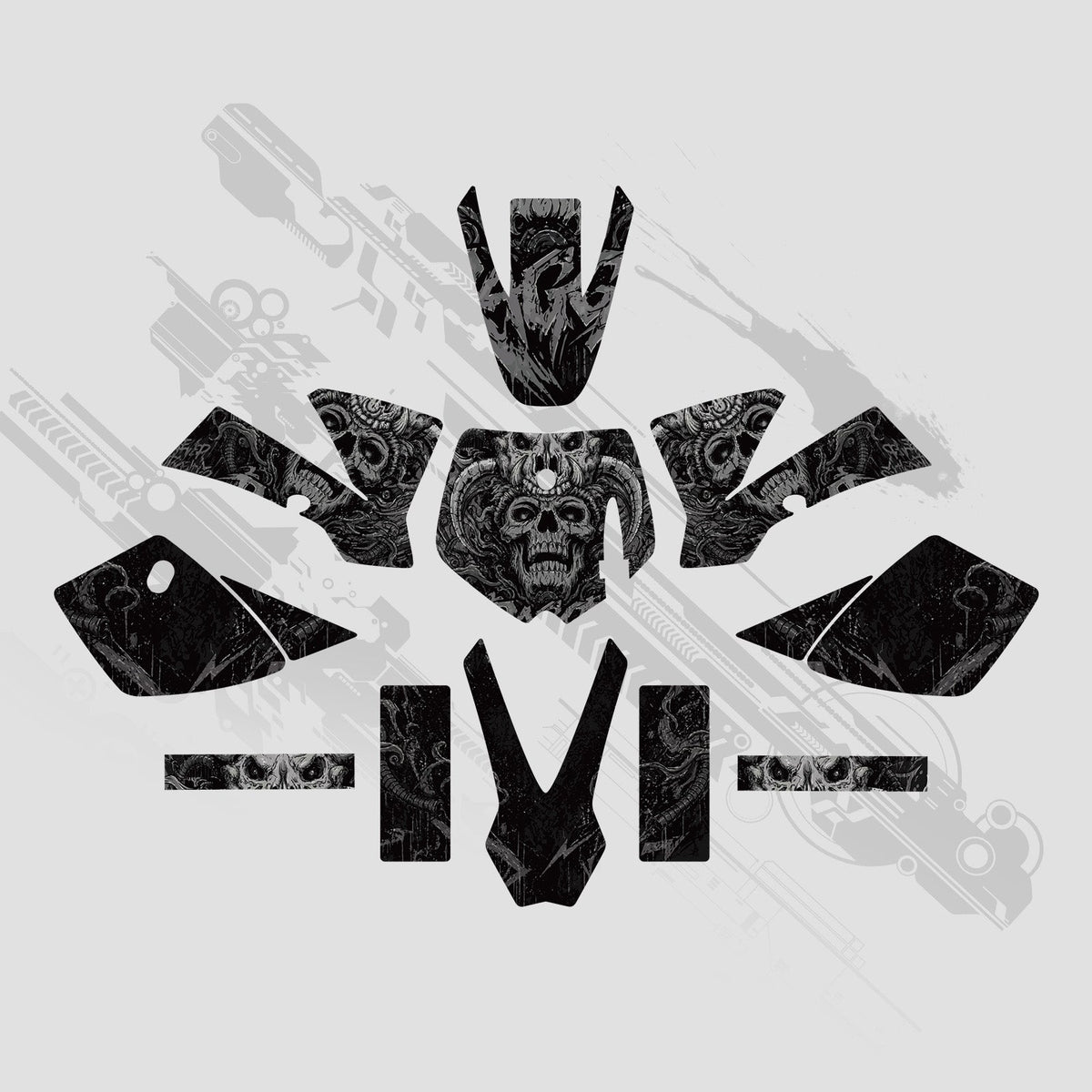 Full Graphics Decals Stickers Set For KTM SX50 2002-2008