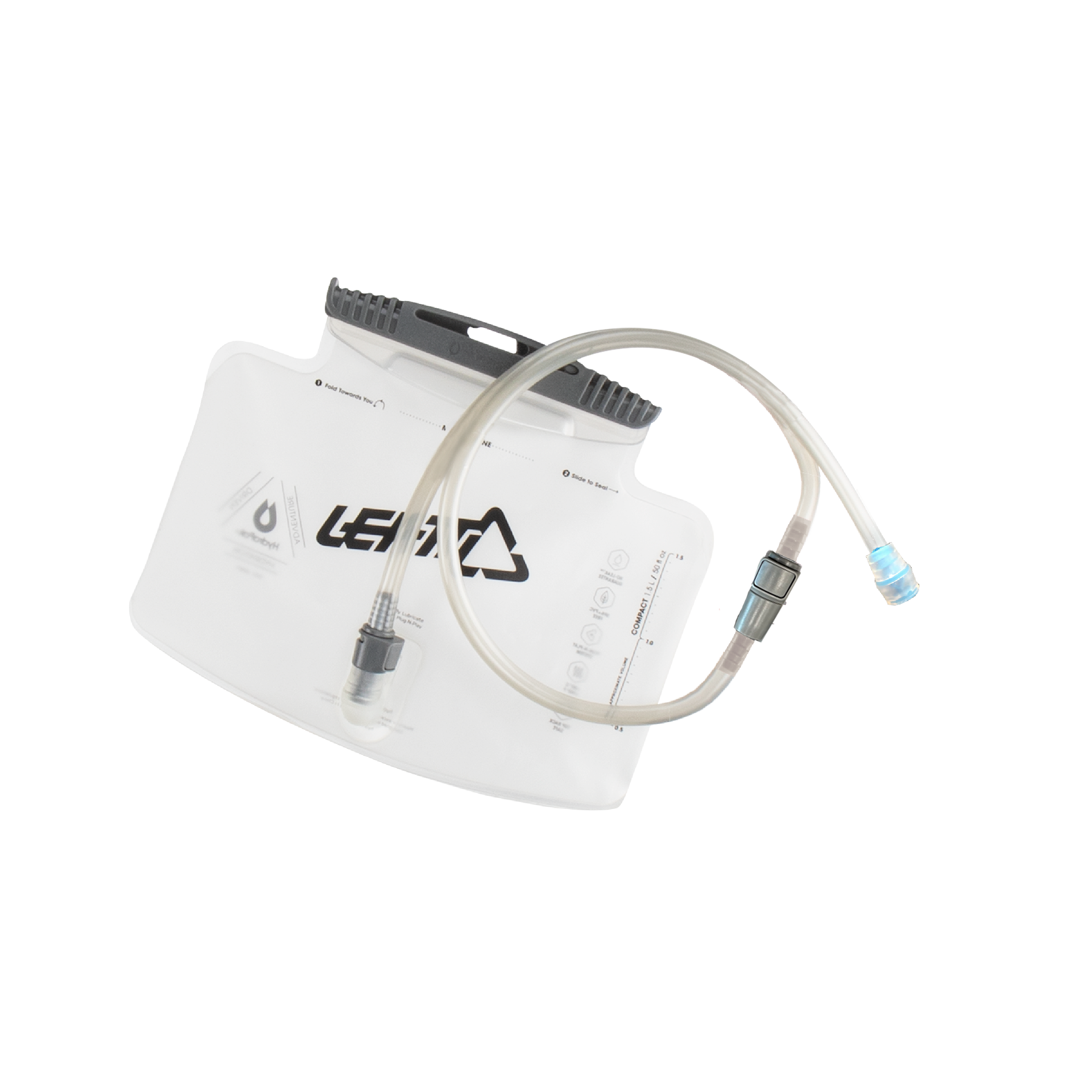 Bladder HydraPak 1.5L Horizontal with tube - Straight bite valve Position 1