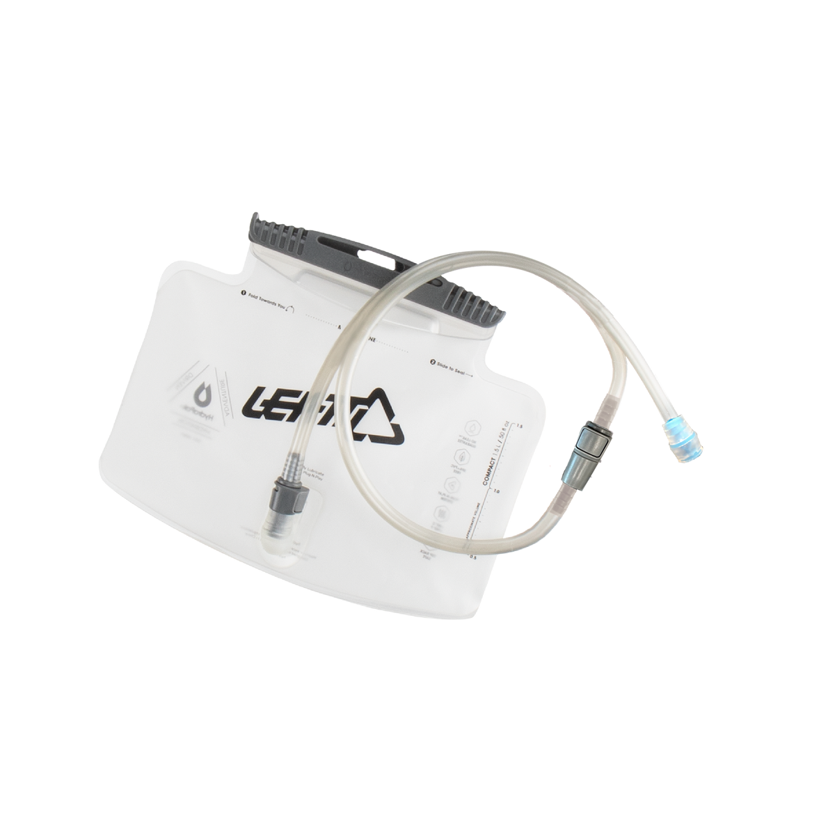 Bladder HydraPak Leatt 1.5L horizontal w tube & straight bite Moto