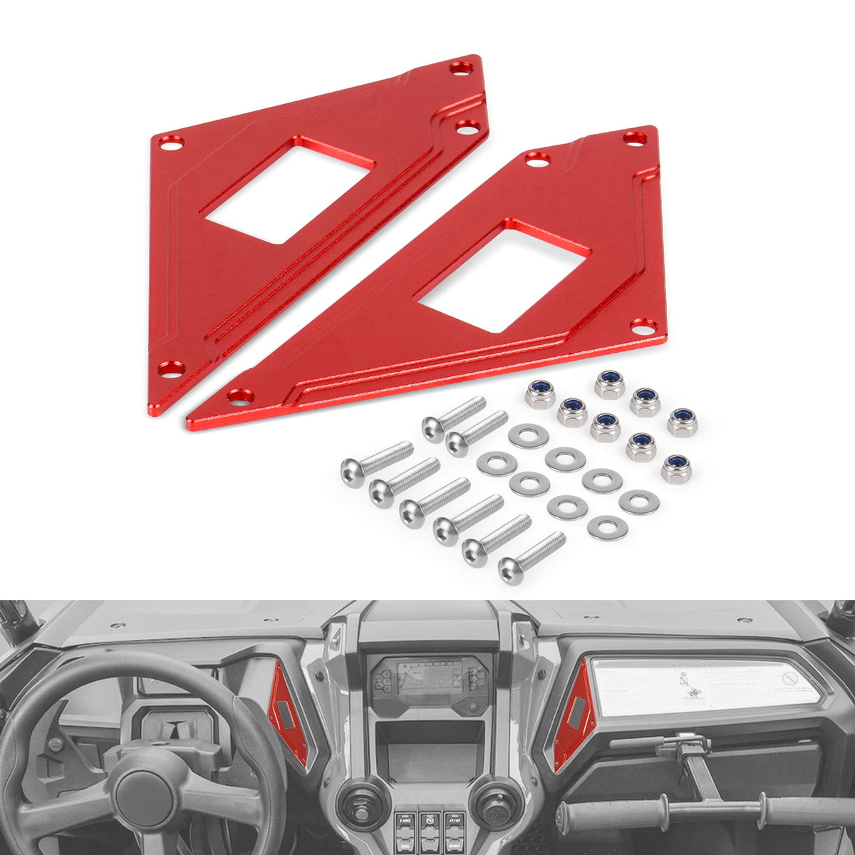 CNC Aluminum Drivers Side Rocker Switch Panel Plate For Honda Talon 1000 R X X-4
