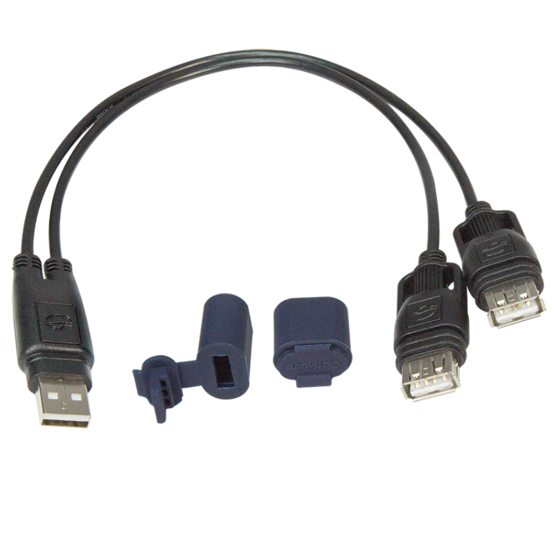 Y-SPLITTER USB 2AMP - 2 X USB 1AMP