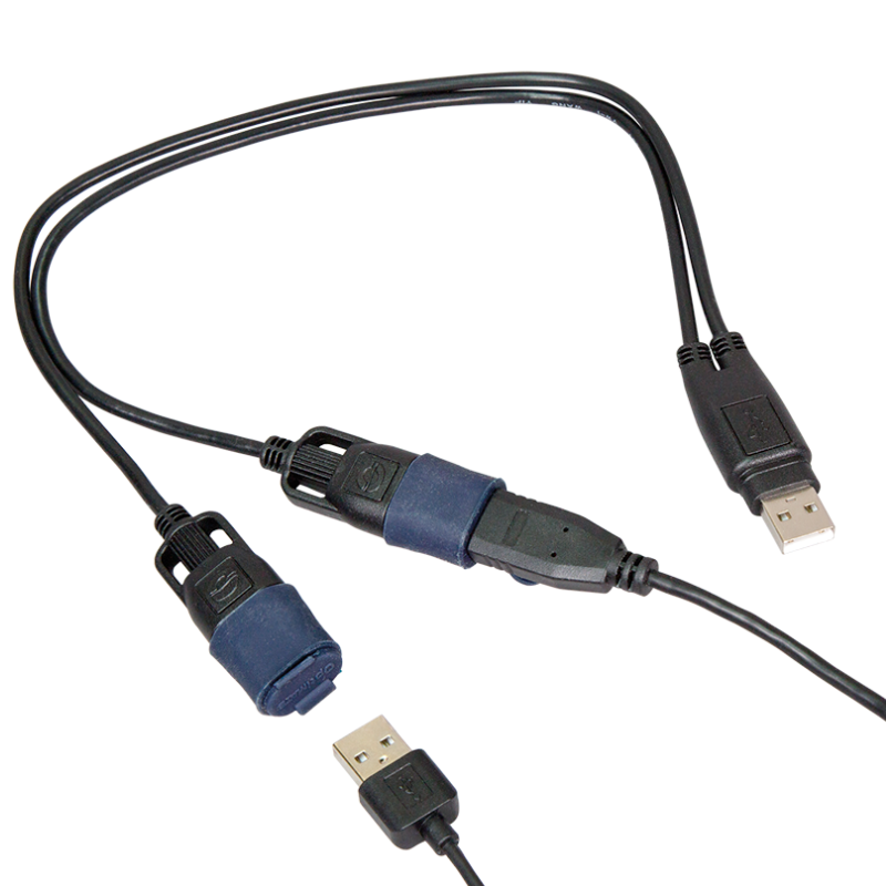 Y-SPLITTER USB 2AMP - 2 X USB 1AMP