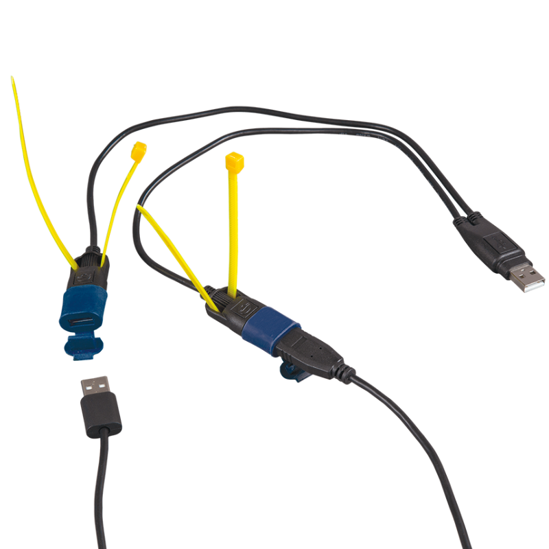 Y-SPLITTER USB 2AMP - 2 X USB 1AMP
