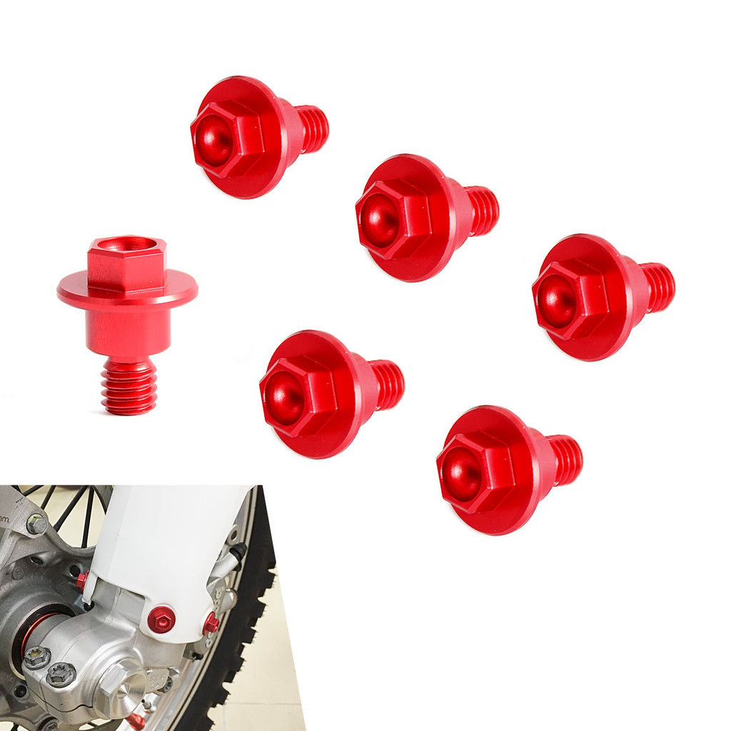 6PCS Front Fork Guard Bolts Screws For Honda CRF150R CRF250R CRF450R