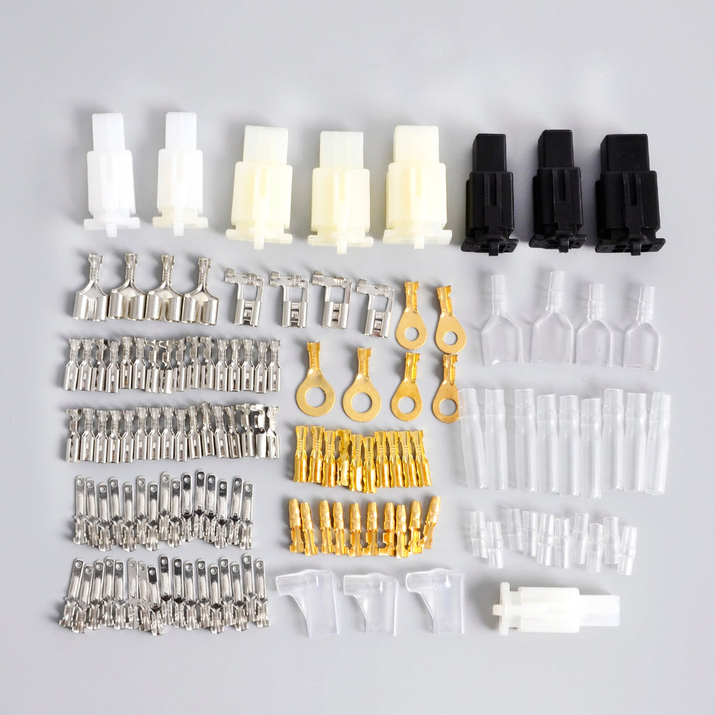 Motorcycle Car Electrical Wiring Bullet Connectors Brass Terminal 2 3 4 6 Way