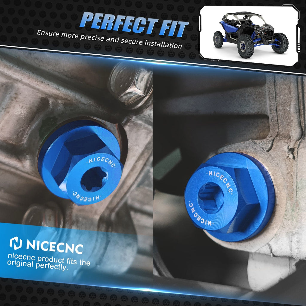 Transmission Oil Fill Drain Plug Kit For Polaris RZR XP 4 General 1000 RZR 570 900