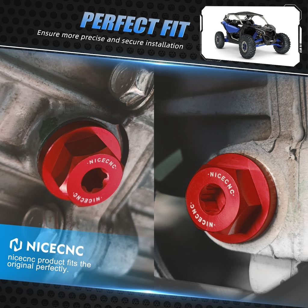Transmission Oil Fill Drain Plug Kit For Polaris RZR XP 4 General 1000 RZR 570 900