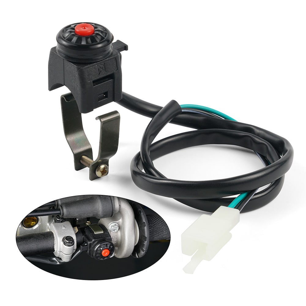 Universal Switch Handlebar Motorcycle Horn Starter Kill Switch Position 1