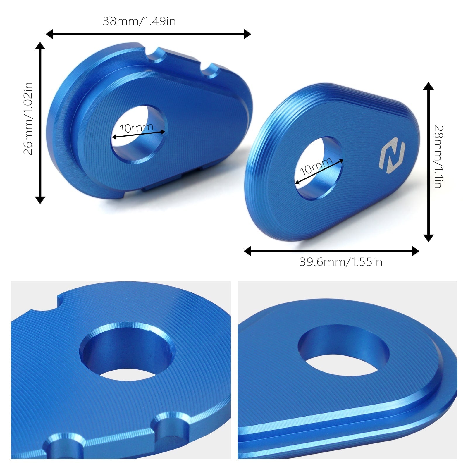 Pair Turn Signals Indicator Adapter Spacers For Yamaha Tenere 700 /XTZ700 2019-2024