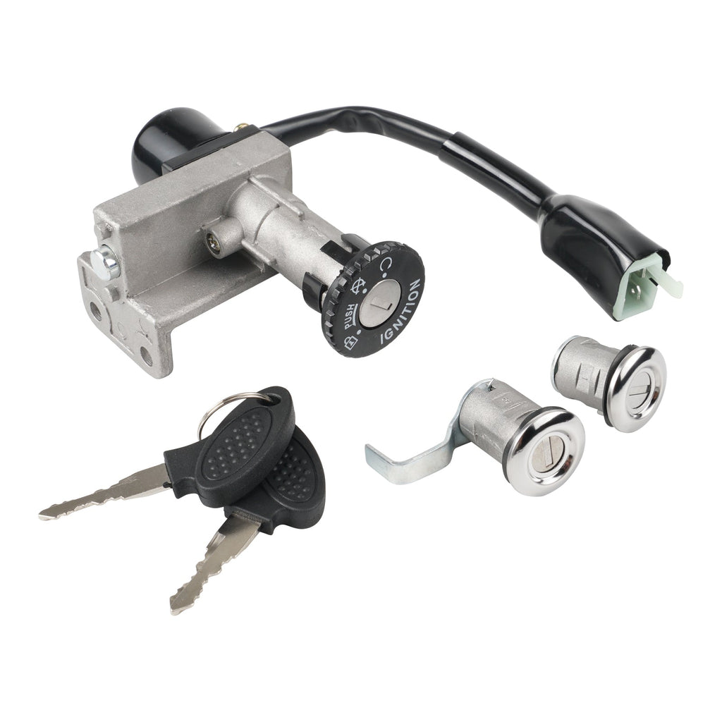 Ignition Switch Luggage Lock Kit For Chinese 50/150cc GY6 Taotao Jonway Roketa Scooter