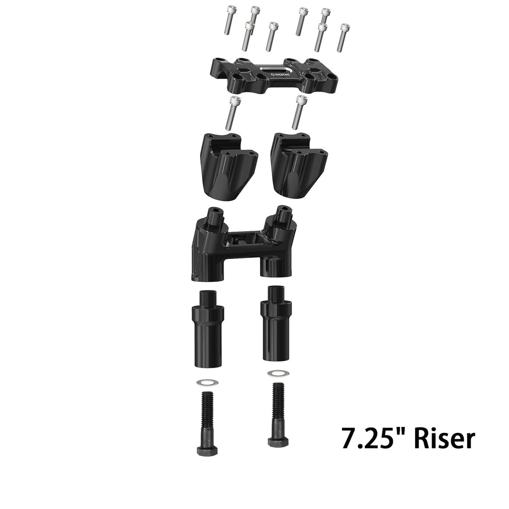 Modular Kickback Handlebar Riser For Harley Softail Slim Standard Deluxe Heritage Fat Boy