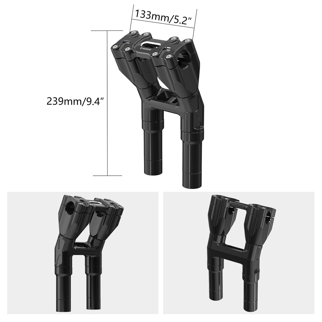 Modular Kickback Handlebar Riser For Harley Sportster 1200 48 XL Iron 883 XL883N