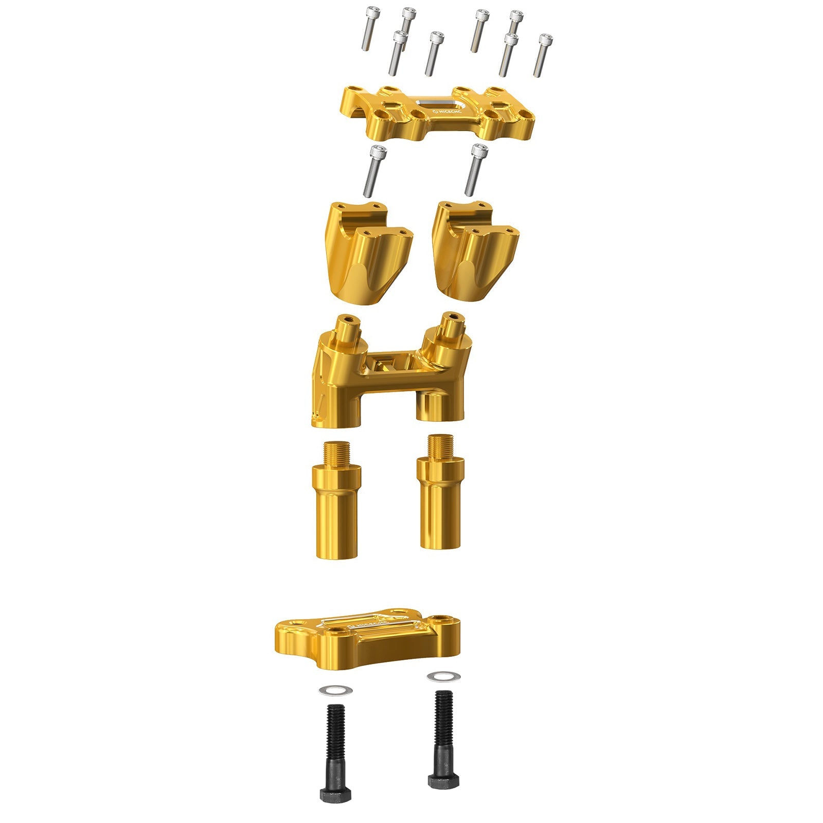 Kickback Handlebar Riser Kit For Harley Street Electra Tri Glide Ultra Limited 1-1/8" Bar