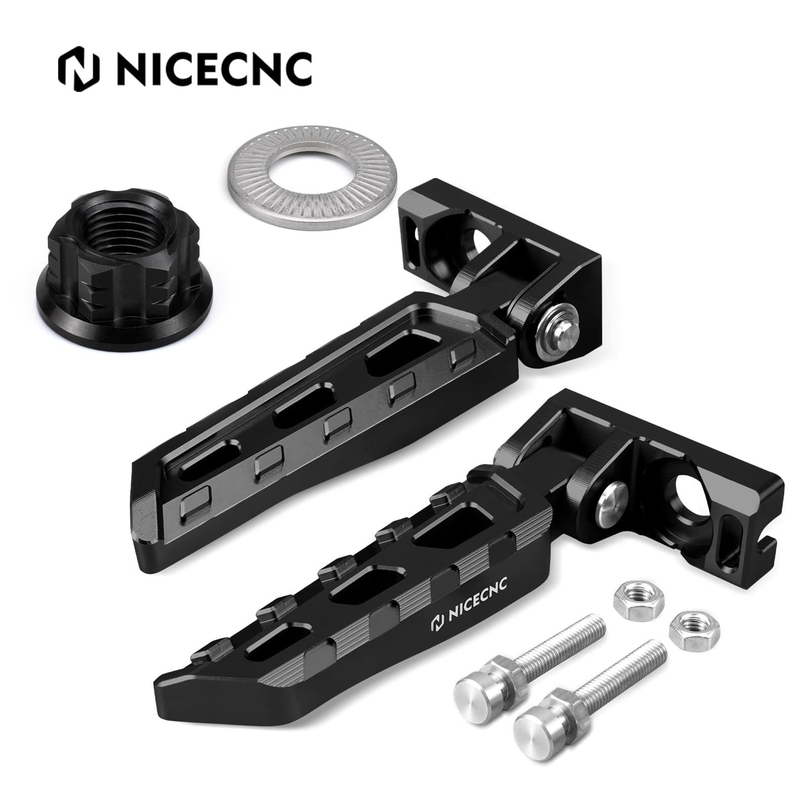 Chain Tensioner Adjuster Blocks & Rear Stunt Pegs For Surron Light Bee X/ S/ L1E Segway X160 X260