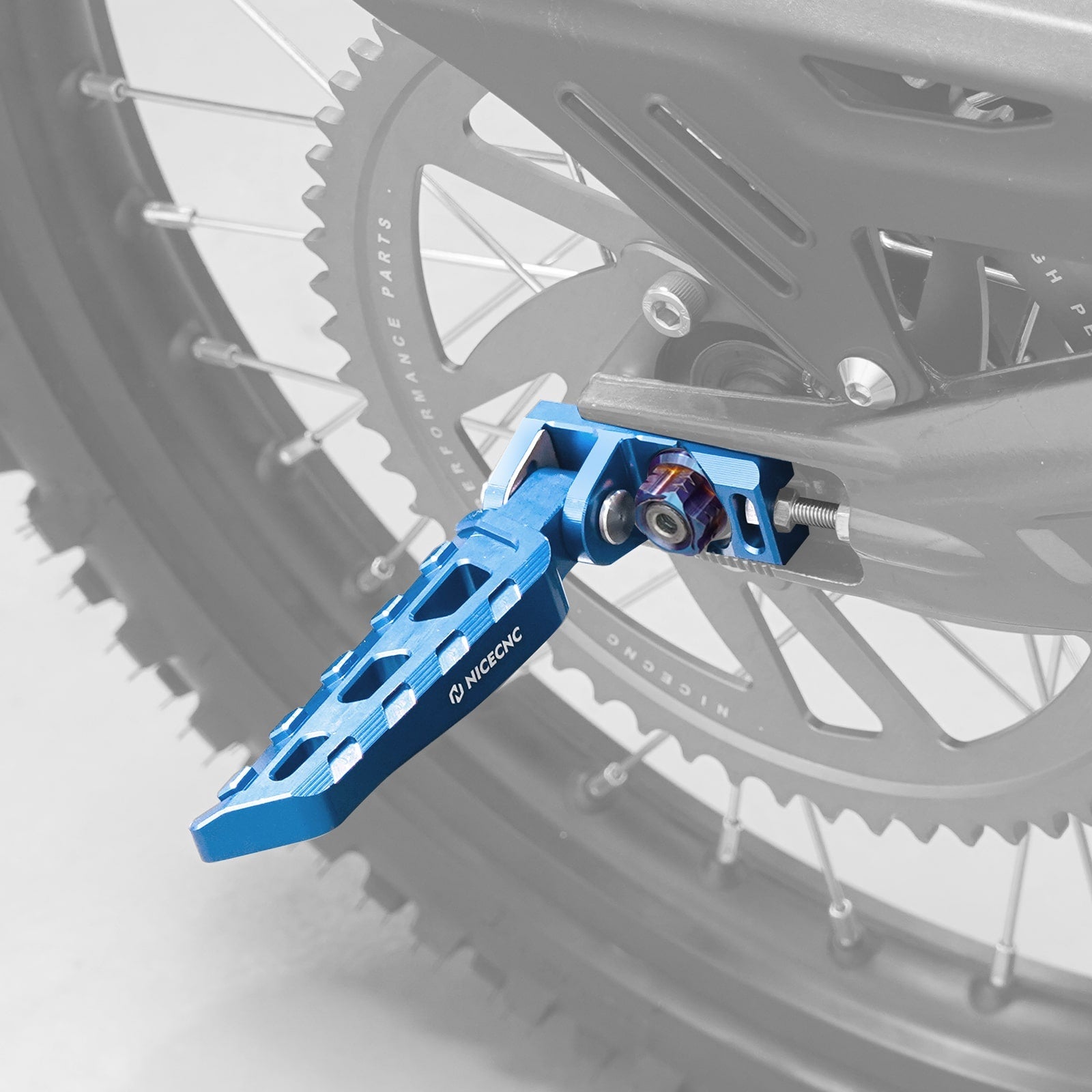 Chain Tensioner Adjuster Blocks & Rear Stunt Pegs For Surron Light Bee X/ S/ L1E Segway X160 X260