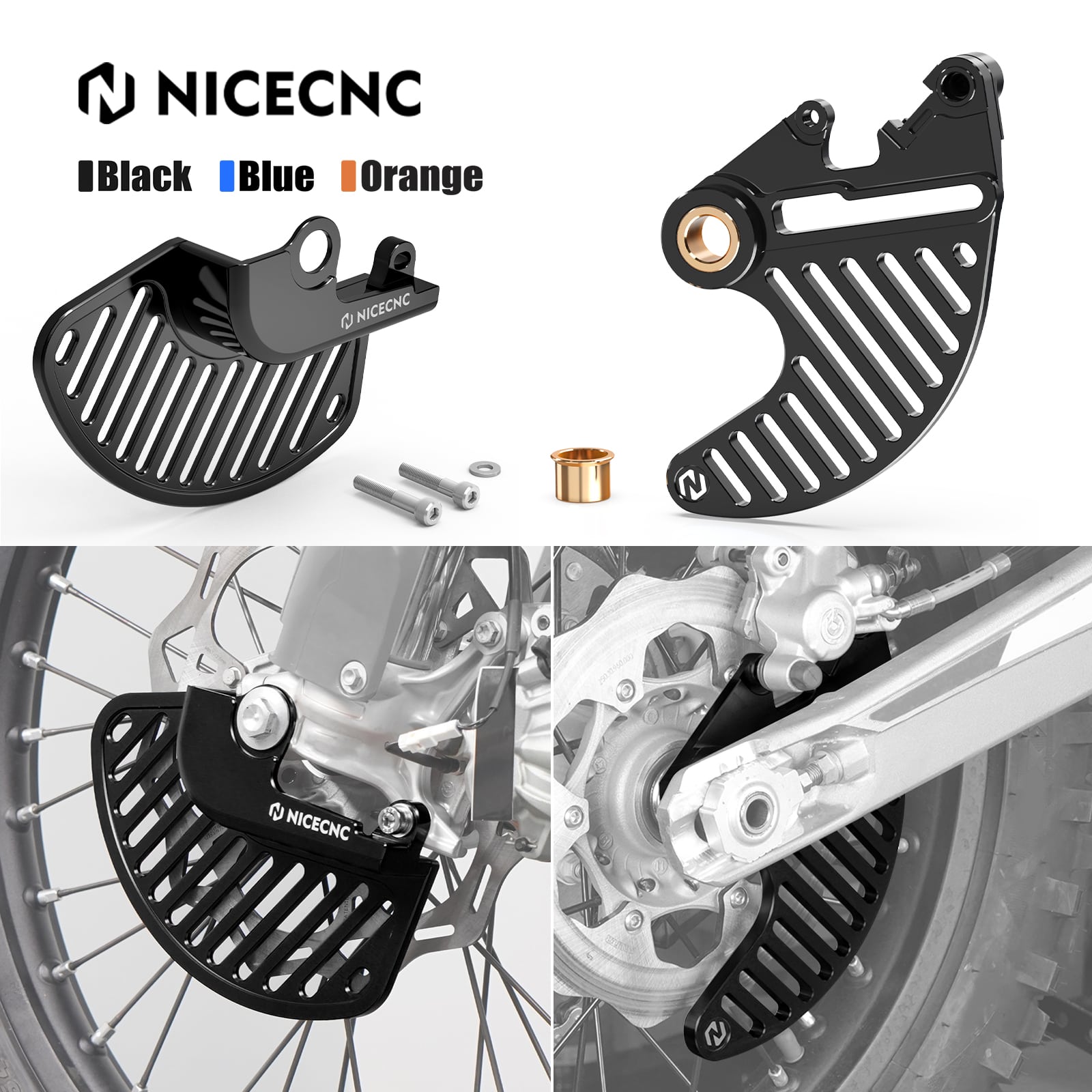 Front Rear Brake Disc Guard Kit For STARK VARG MX EX 2024-2025