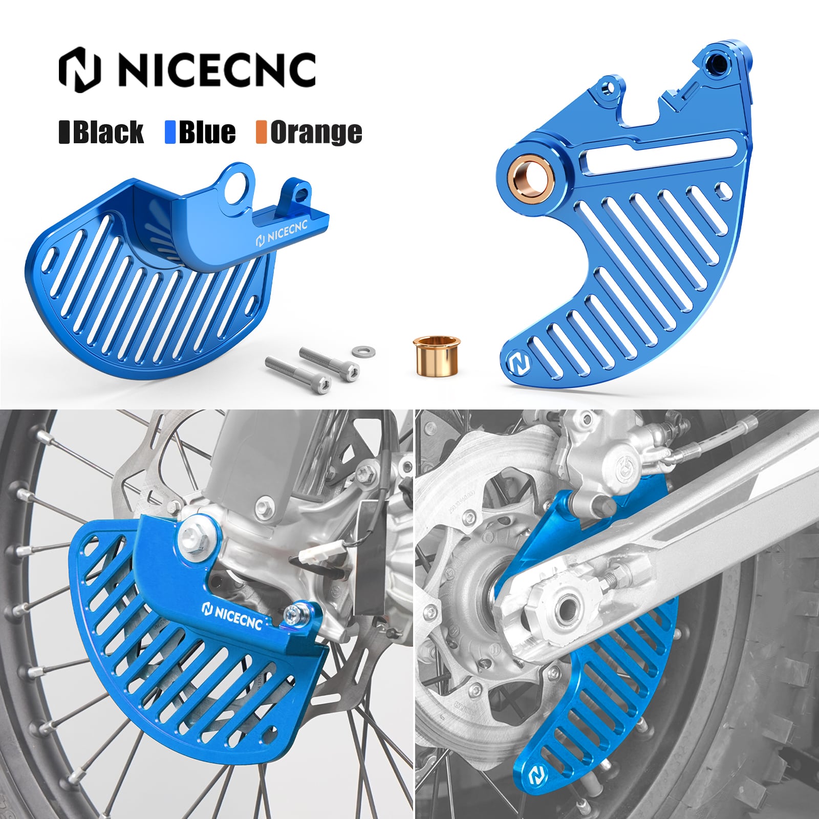 Front Rear Brake Disc Guard Kit For STARK VARG MX EX 2024-2025