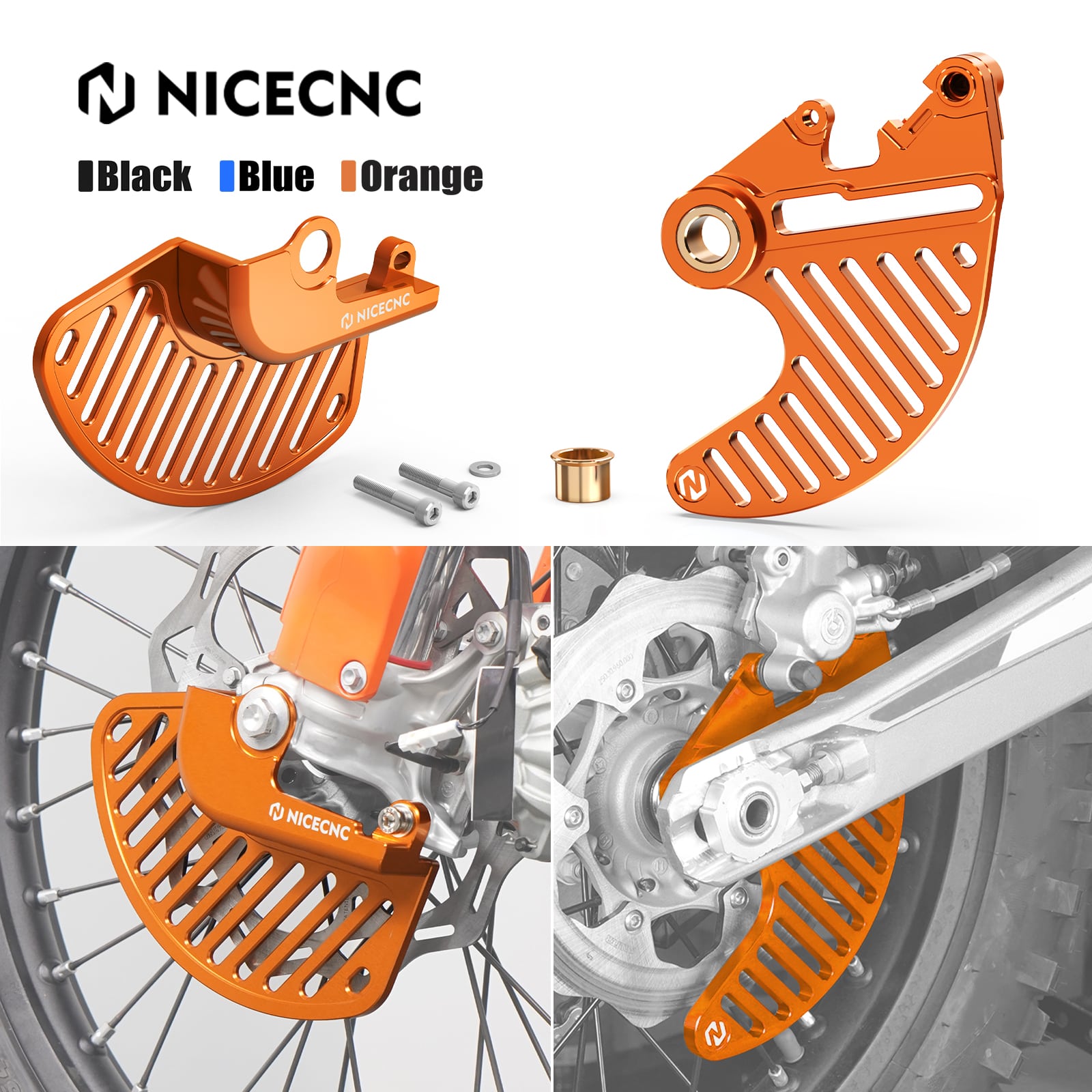 Front Rear Brake Disc Guard Kit For STARK VARG MX EX 2024-2025
