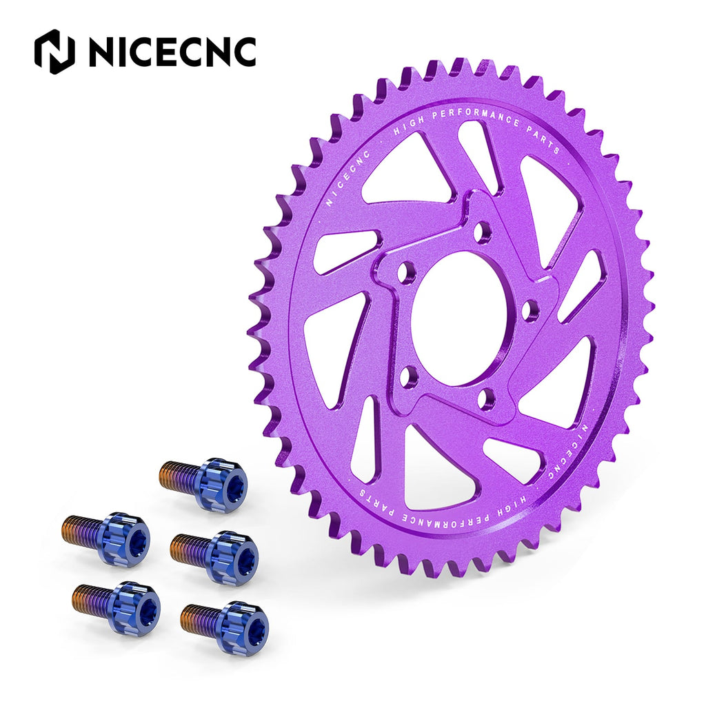48T Rear Sprocket & Sprocket Bolts For Surron Light Bee X S Segway X160 X260