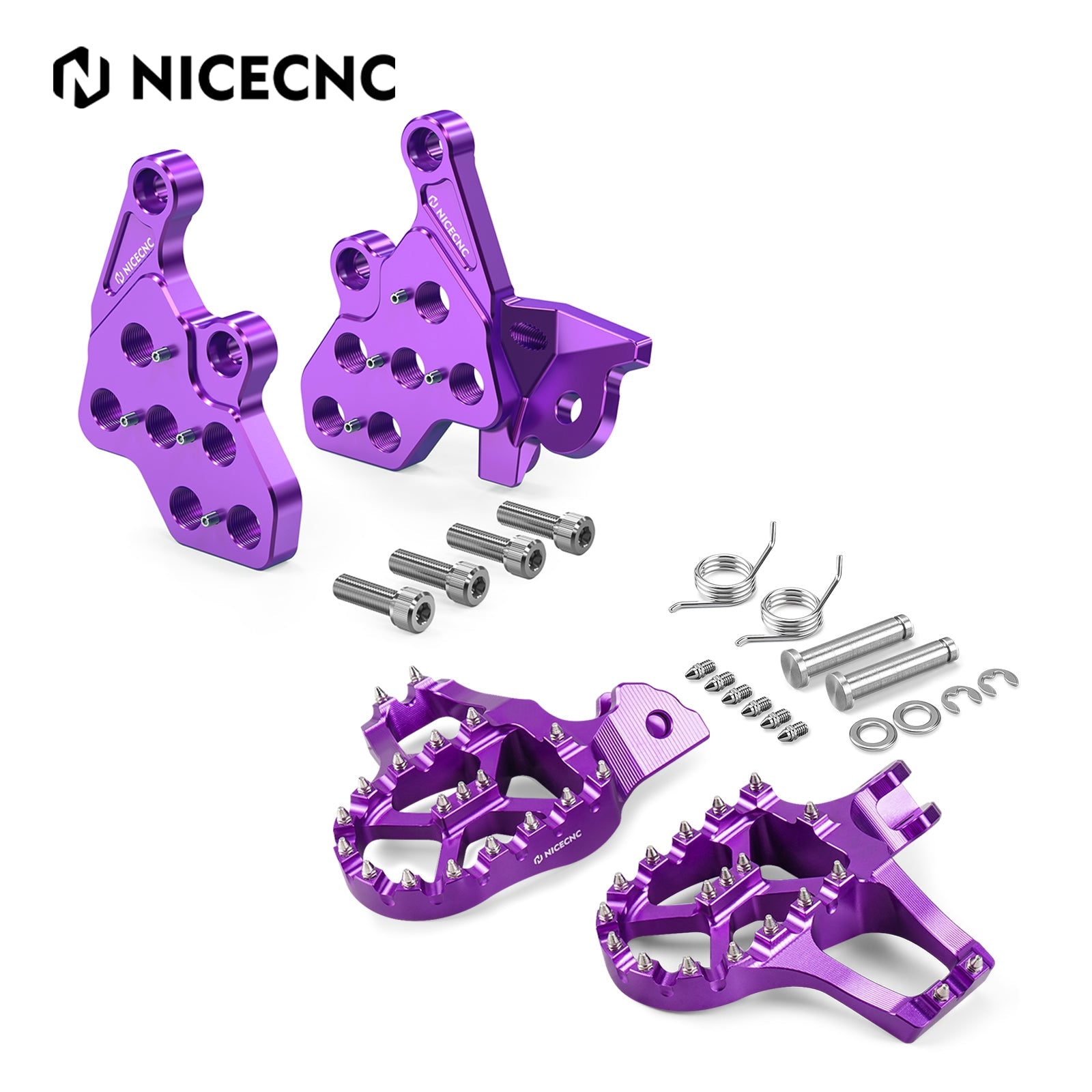 Extender Foot Pegs & Bracket Package For Surron Light Bee X / S Segway X160 X260 2017-2024