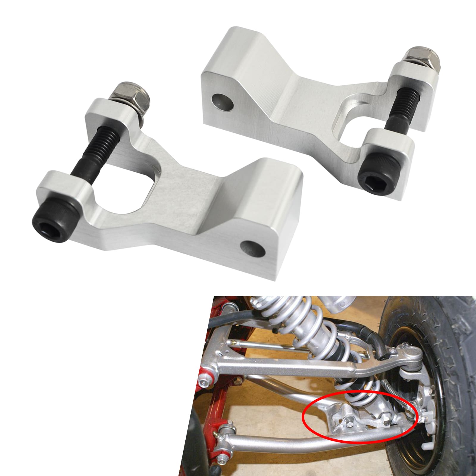 ATV Front A-Arm 3.5" Lowering Drop Link Kit For Yamaha Banshee Blaster Warrior