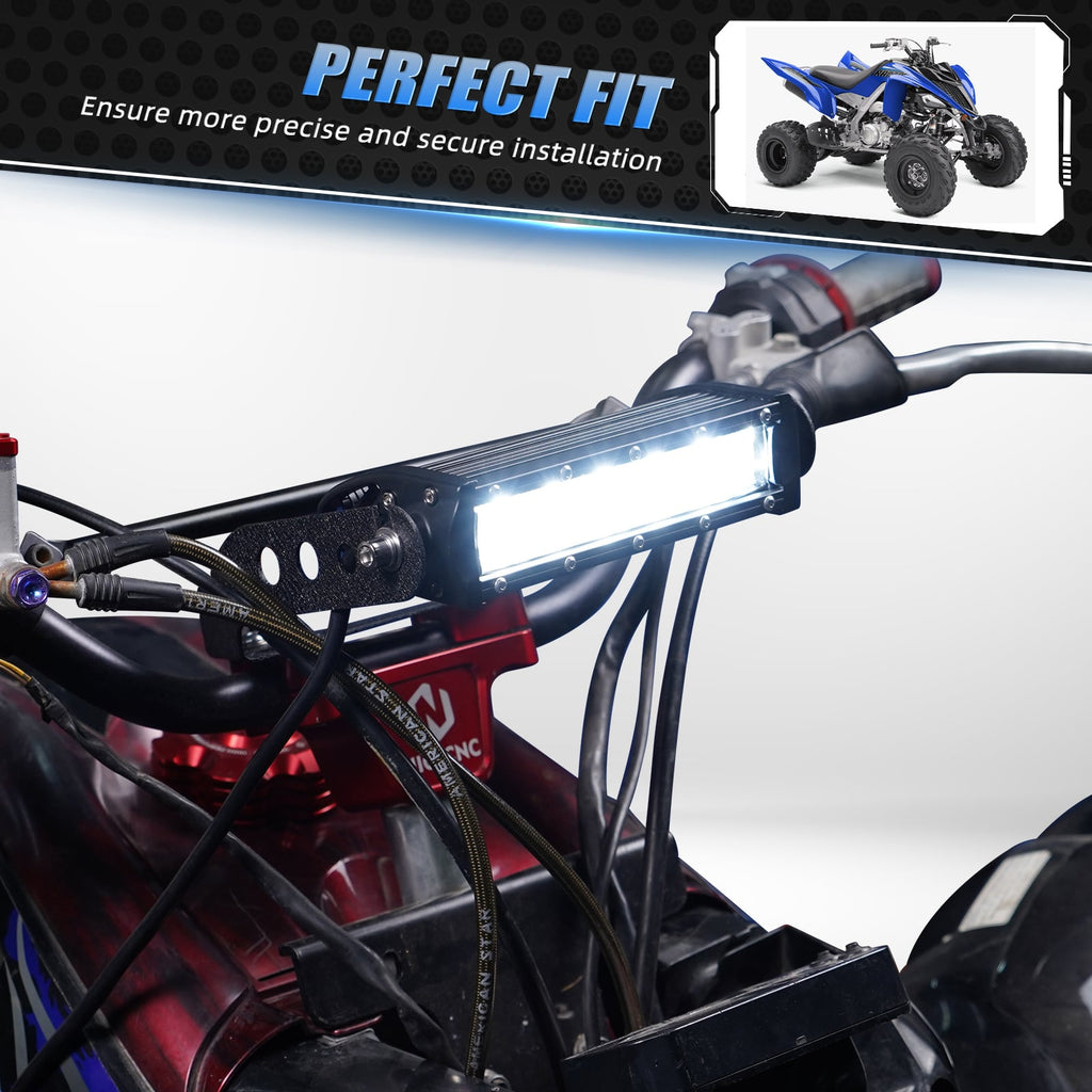 ATV 30W 6” LED Front Headlight Bar Kit For Honda TRX 450R 250X 700XX 90X 400EX