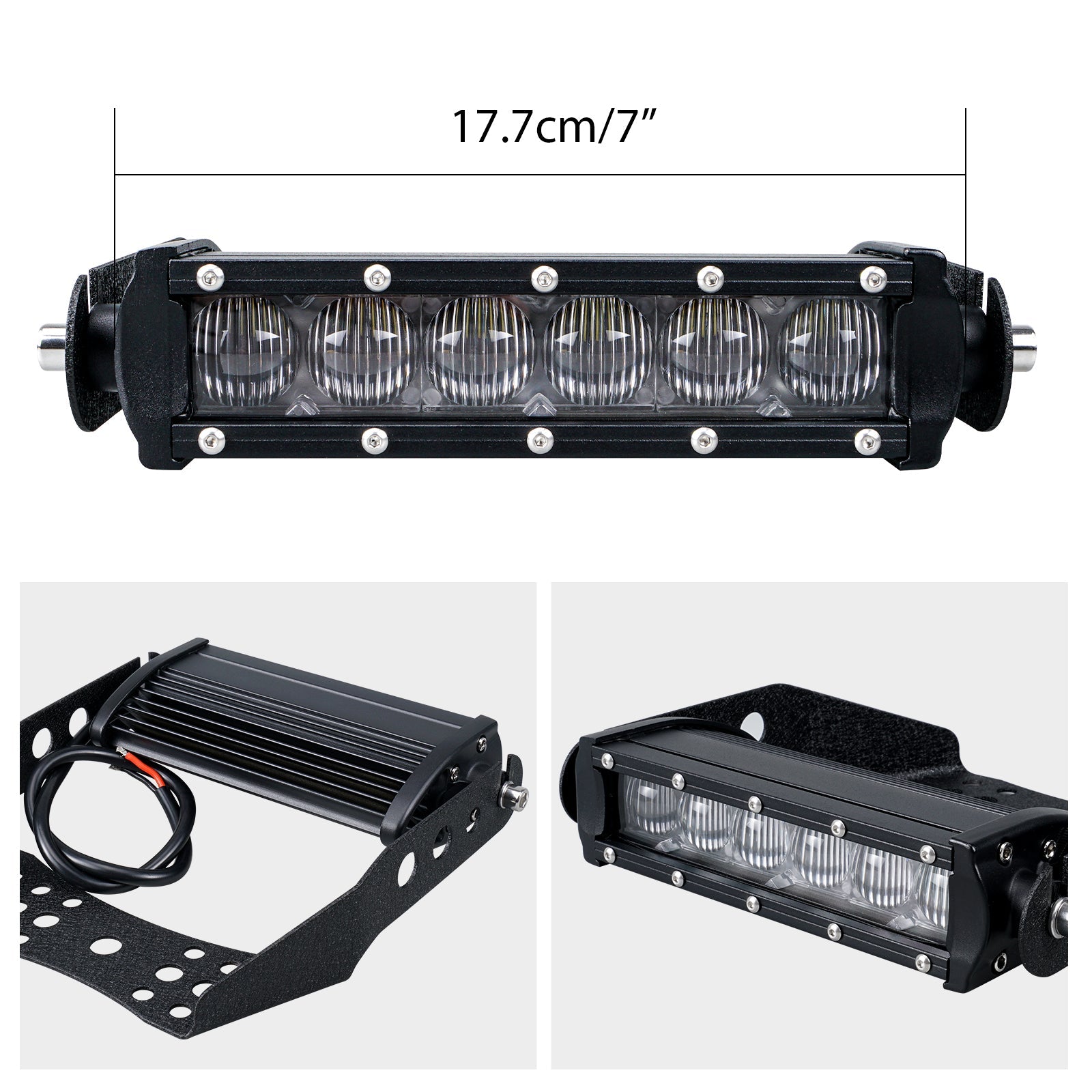 ATV 30W 6” LED Front Headlight Bar Kit For Yamaha Blaster 200 Banshee 350