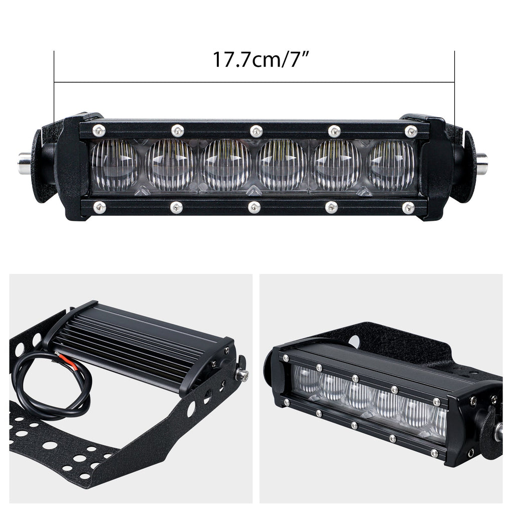 ATV 30W 6” LED Front Headlight Bar Kit For Yamaha Blaster 200 Banshee 350