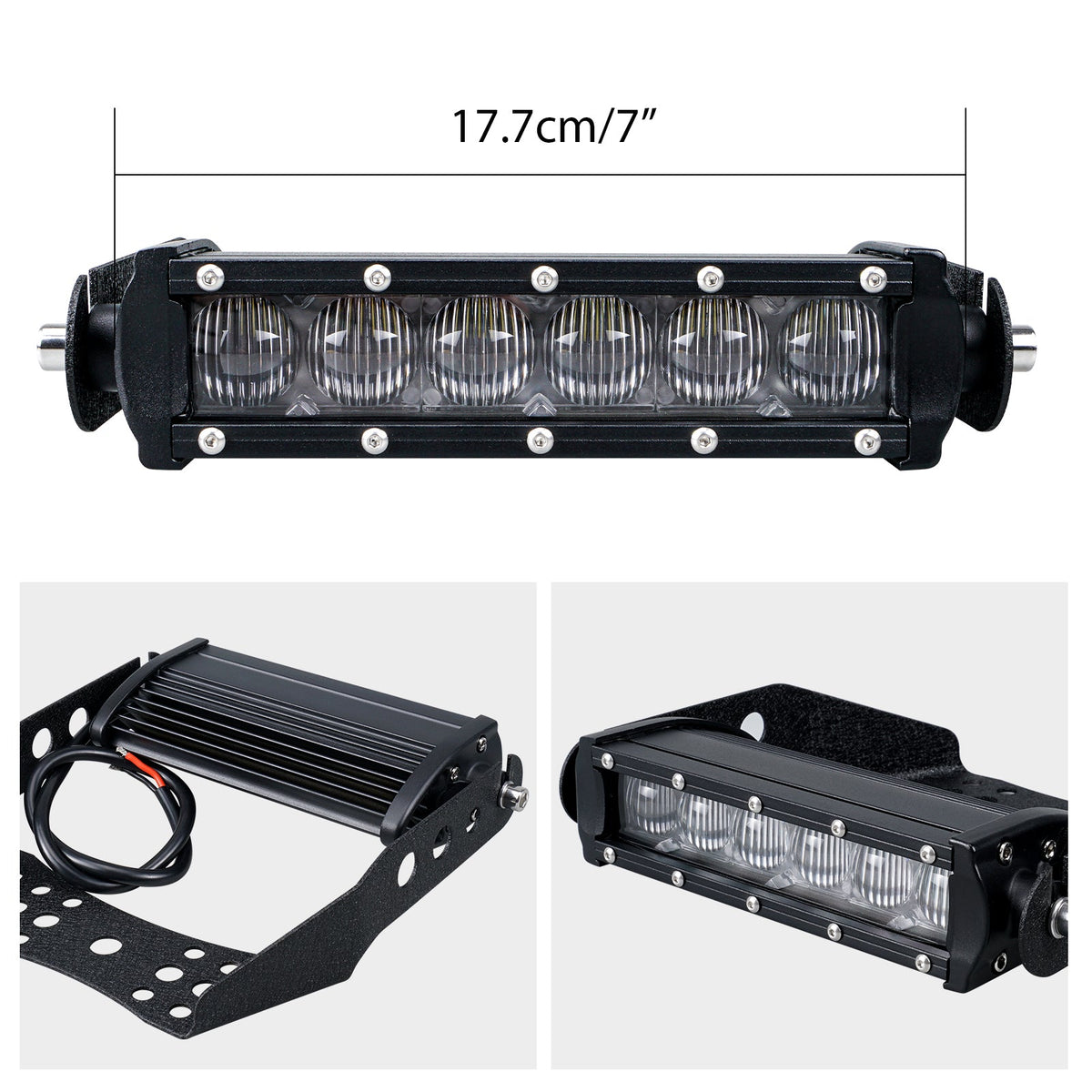 ATV 30W 6” LED Front Headlight Bar Kit For Yamaha Blaster 200 Banshee 350