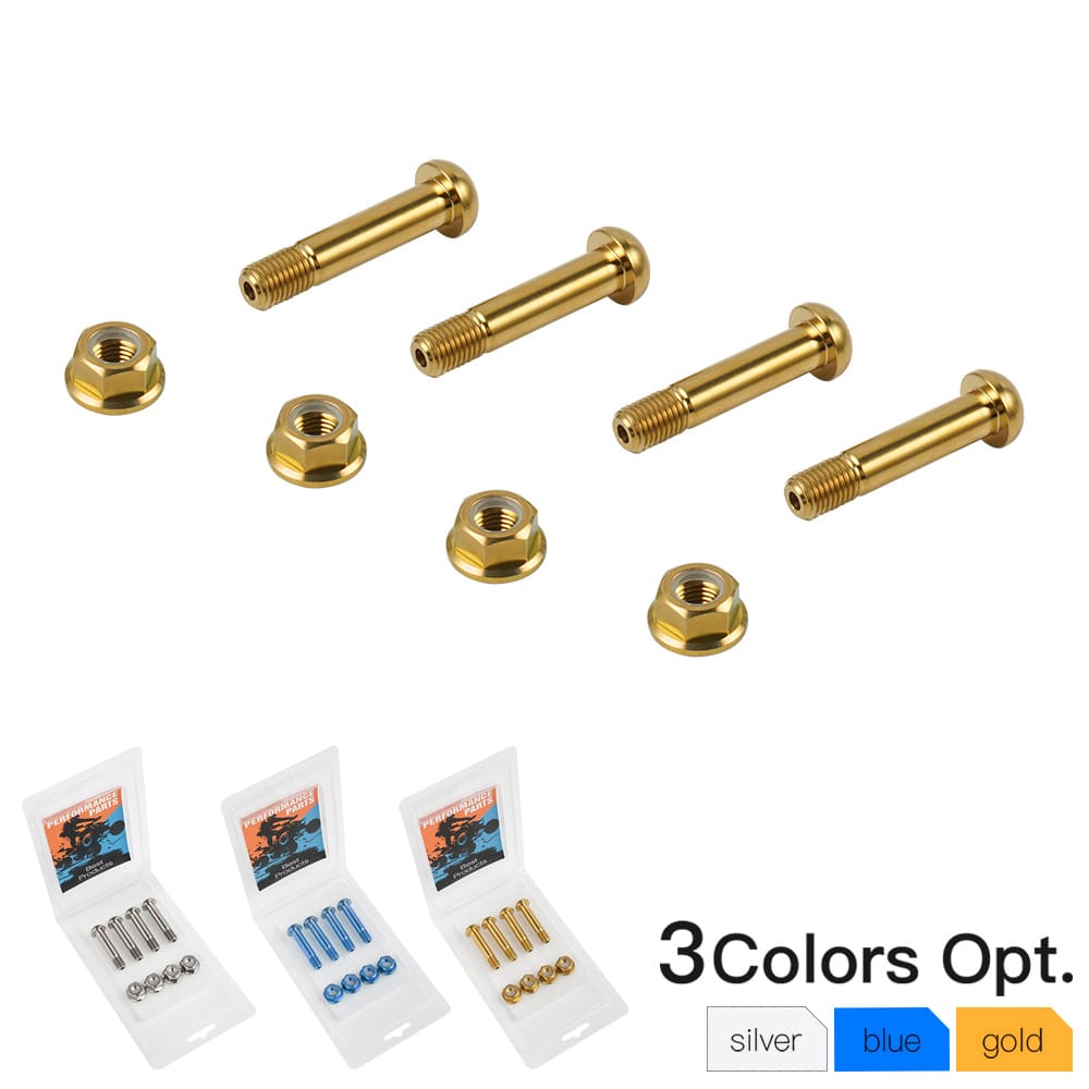 4PCS Front Shock Mount Bolts & Lock Nuts For Yamaha RAPTOR 700 2006-2020 Position 1