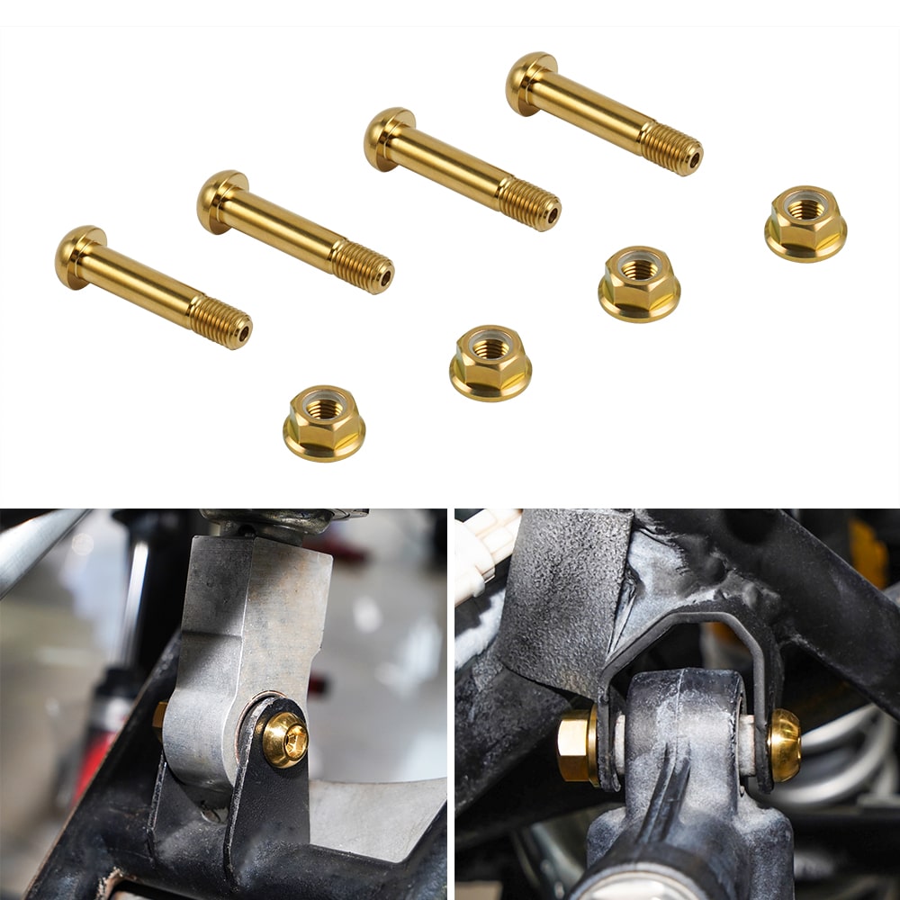 4PCS Front Shock Mount Bolts & Lock Nuts For Yamaha RAPTOR 700 2006-2020