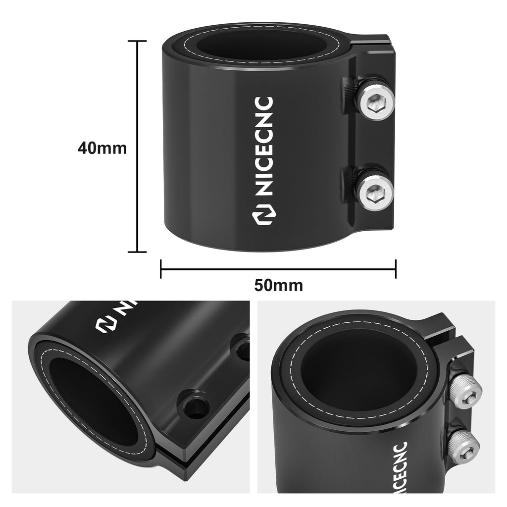 Muffler Exhaust Pipe Clamp Bracket Connector For Yamaha Banshee Blaster