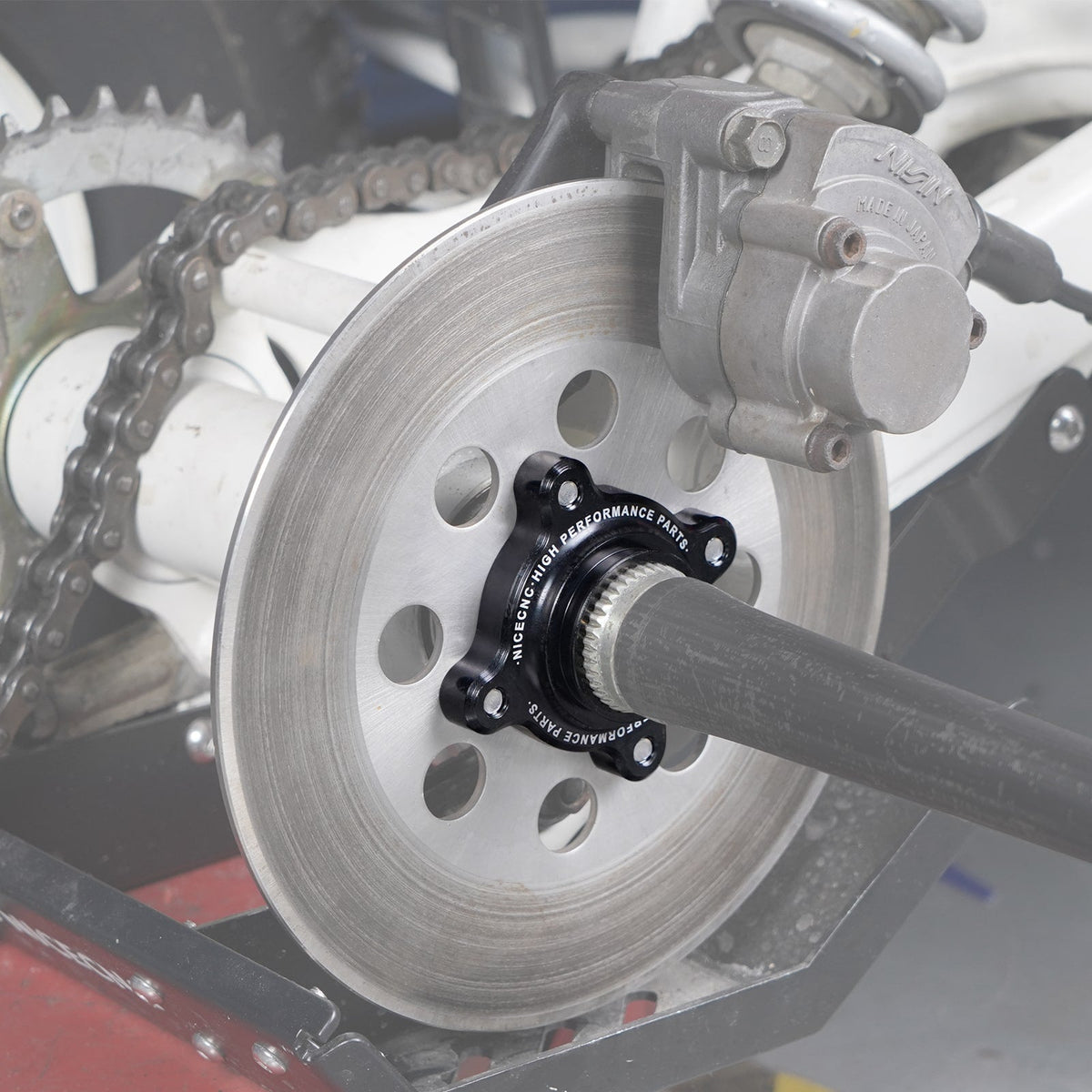 Rear Axle Brake Rotor Disc Hub Bracket For Yamaha Blaster 200