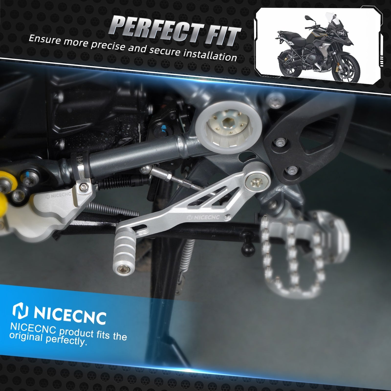 Enlarged Wide Foot Pegs Footrest For BMW R 1200 1250 GS Adventure