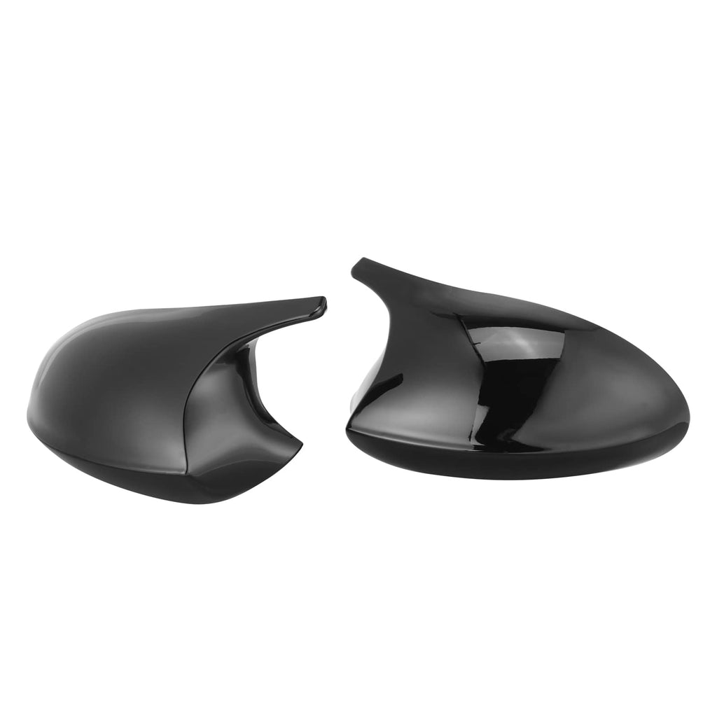 2PCS M-Style Glossy Black Side Mirror Cover Cap For BMW E90 / E91 Pre LCI 2005-2008