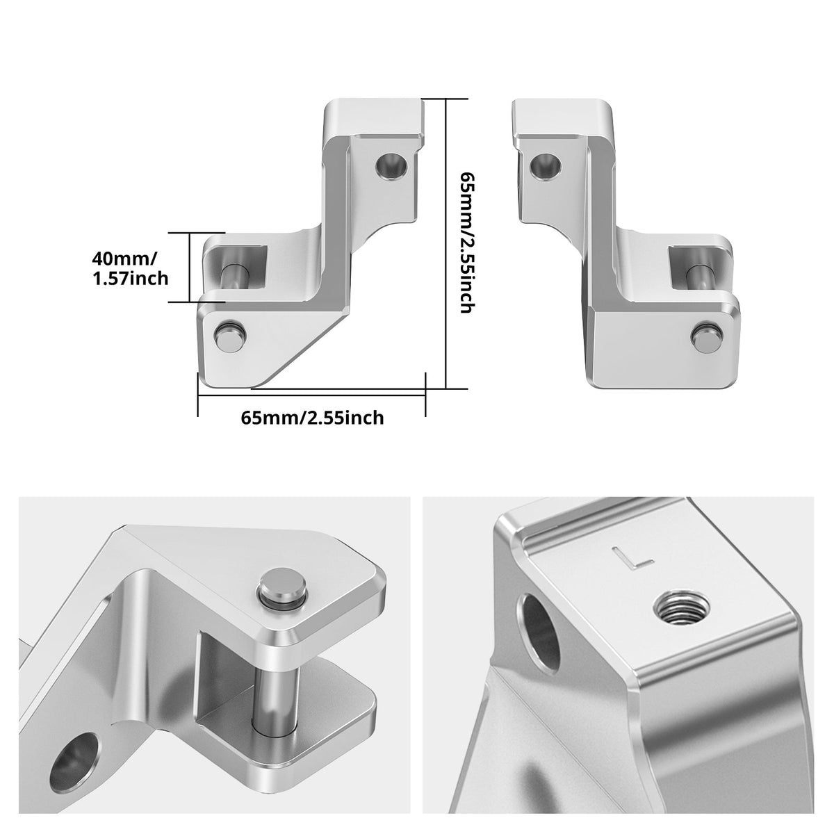 Passenger Footrest Lowering Kit For BMW R1250GS/R1250GS Adv 40mm Drop & 15mm Forward