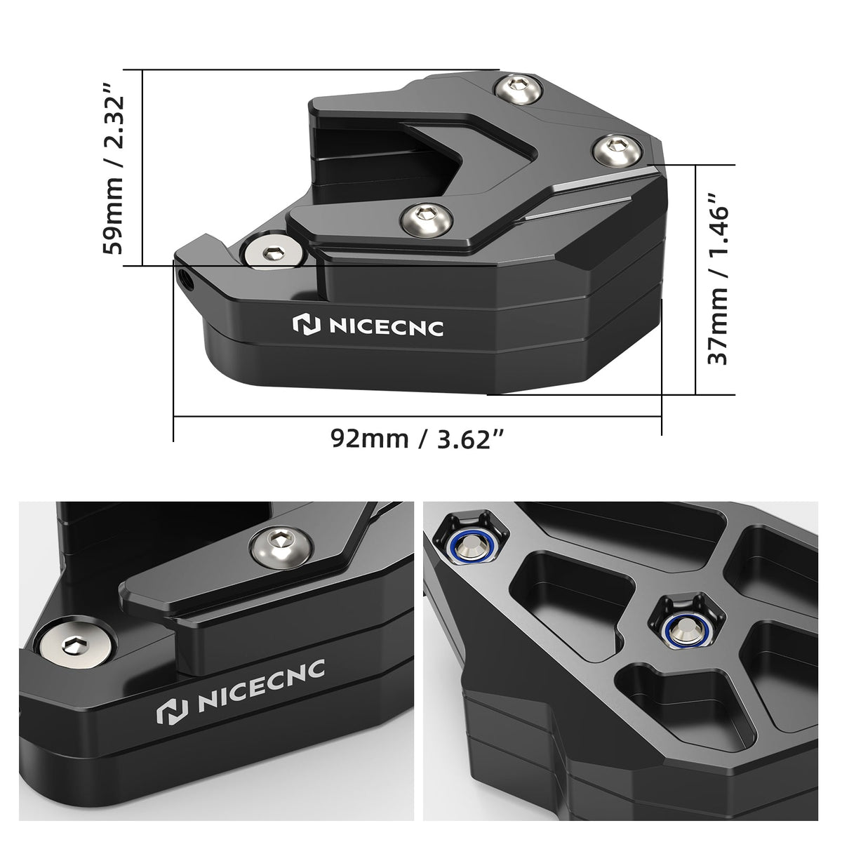 Side Stand Extender Kickstand Foot For BMW R 1300 GS/GSA 2024-2027