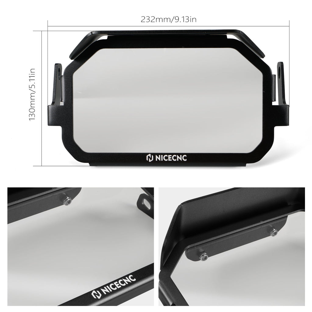 Instrument Display Screen Protector Cover Anti-theft Locking Frame For BMW R1200GS Adv 2013-2018 R1250GS Adv 2018-2024