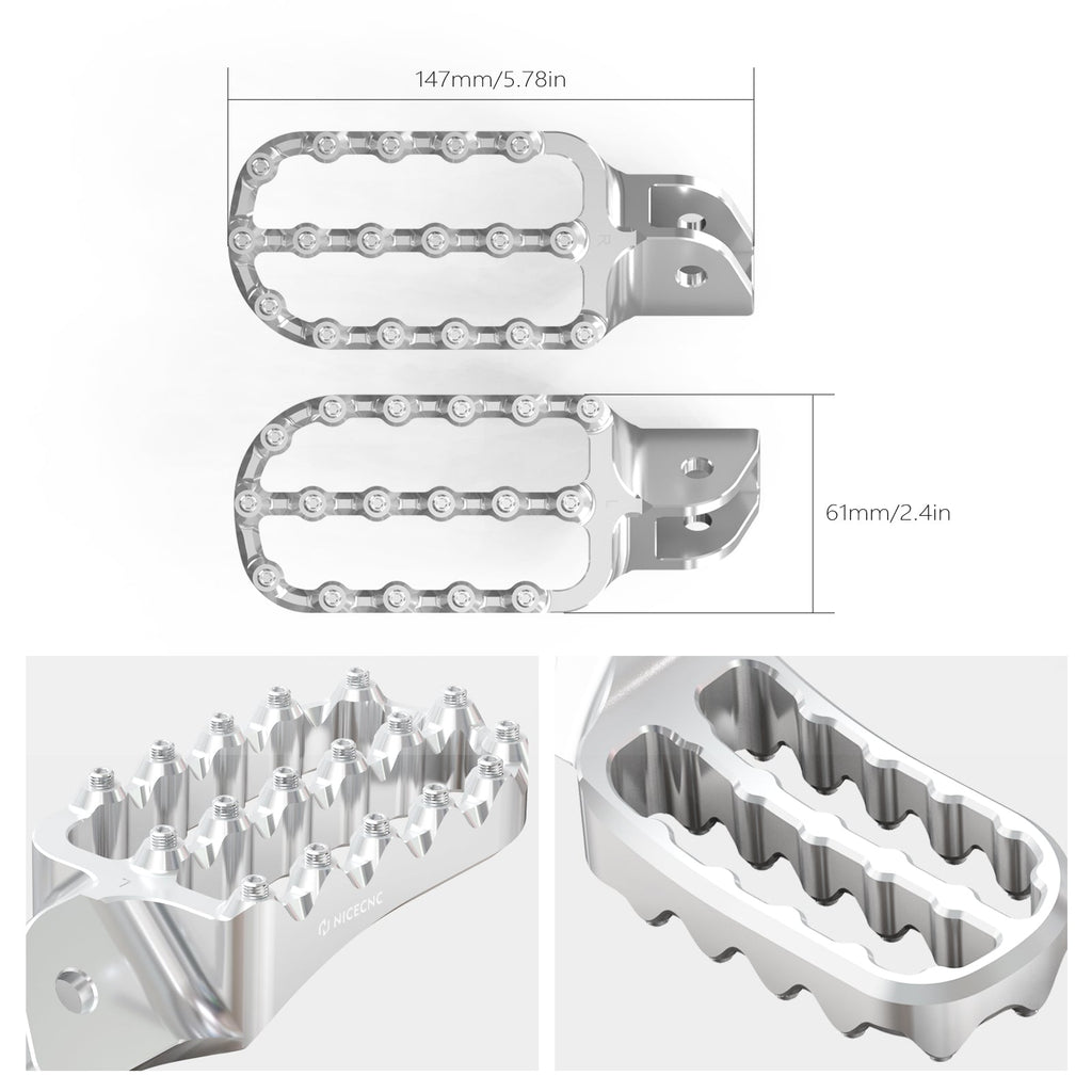 Enlarged Wide Foot Pegs Footrest For BMW R 1200 1250 GS Adventure