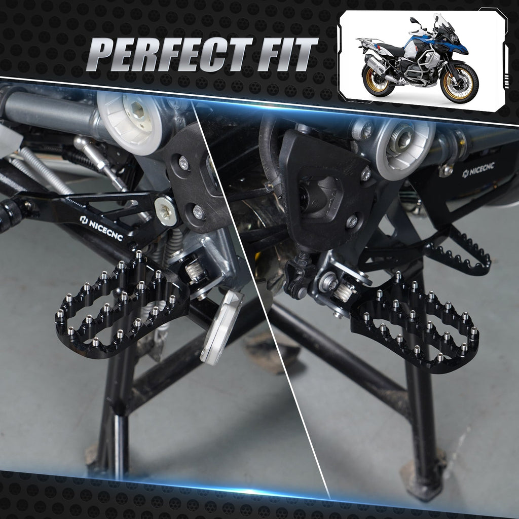 Enlarged Wide Foot Pegs Footrest For BMW R 1200 1250 GS Adventure